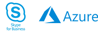 Icon of skype and azure