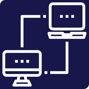 icon of two computers connected